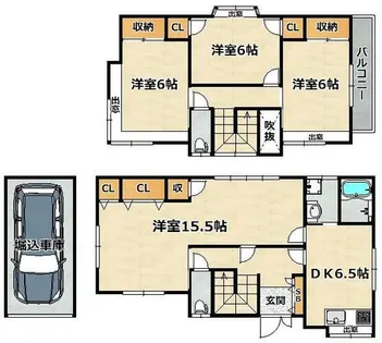 兵庫県神戸市北区鈴蘭台西町1丁目【一戸建】の間取り