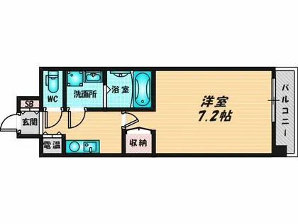 CASSIA高井田SouthCourt【4階】の間取り