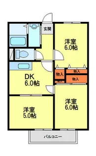 シャルマン萩【102号室】の間取り