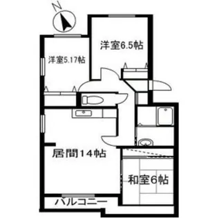 北海道札幌市東区北十九条東21丁目【マンション】の間取り