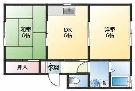 プチ・ハイツ【1階】の間取り