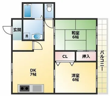 グランドハイツタカノ1【3階】の間取り