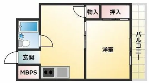 レナジア平野上町【3階】の間取り