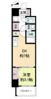 スペーシア日本橋東【2階】の間取り