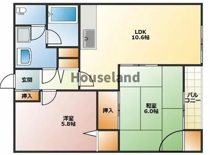 コモドありえ【1階】の間取り