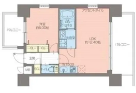 大阪府大阪市西淀川区御幣島5丁目【マンション】の間取り
