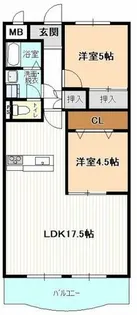 グランドハイツカトレア【4階】の間取り