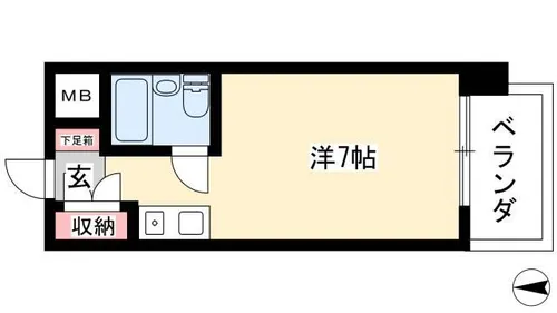 荘苑浄心本通西館【2階】の間取り