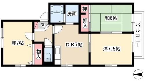 フレグランスヴィラ【103号室】の間取り