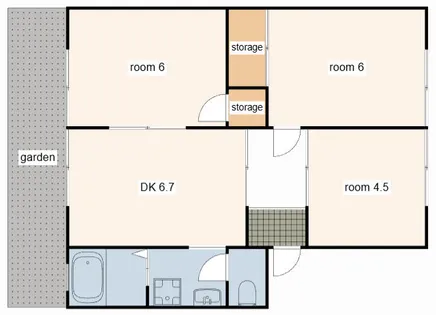 ハイアベニュー双葉 C棟【101号室】の間取り