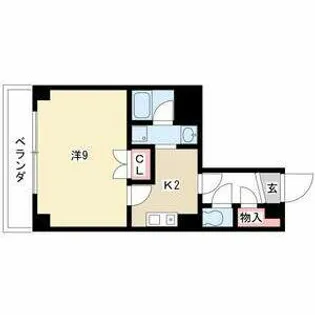 クレアールジーエー【502号室】の間取り