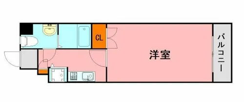 ピュアドーム六本松ローゼ【2階】の間取り