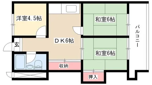 第2コーポ柴田【3階】の間取り
