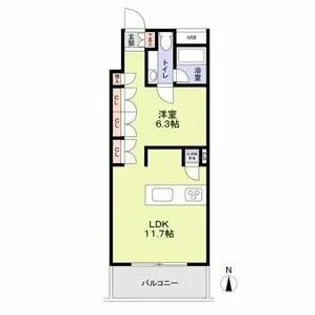 桜ヒルズ【4階】の間取り