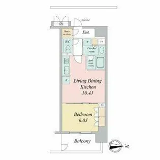 ラフィシア上前津【5階】の間取り