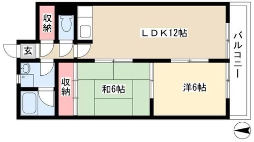 メゾン早瀬【103号室】の間取り
