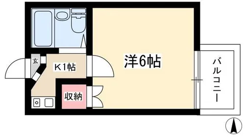 TMハウス【104号室】の間取り