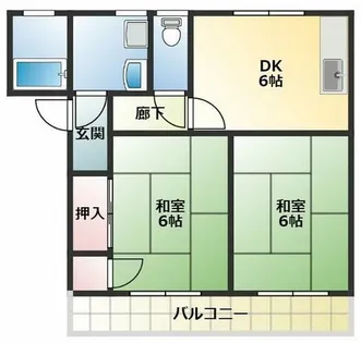 サンパティオ【2階】の間取り