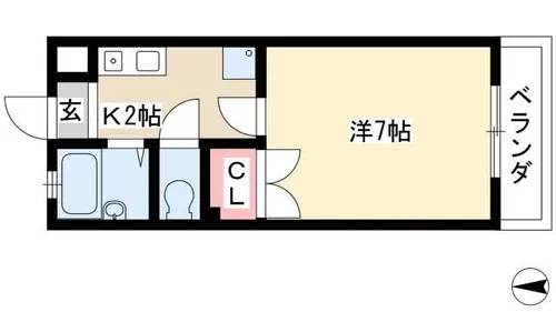 メゾンノダ【303号室】の間取り