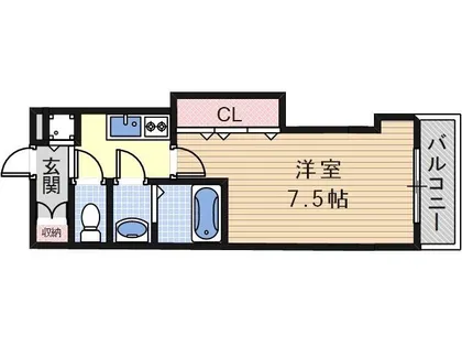 大阪府大阪市住吉区清水丘2丁目【マンション】の間取り