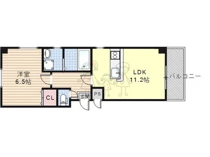 大阪府大阪市住吉区殿辻2丁目【マンション】の間取り