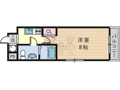 Co.labo天王寺【4階】の間取り