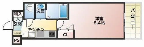 Luxe門真Ⅱ【8階】の間取り