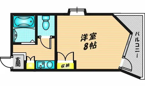 エンゼルハイツ桜町【203号室】の間取り