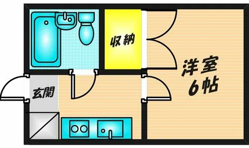 大宝石切CTスクエア【207号室】の間取り