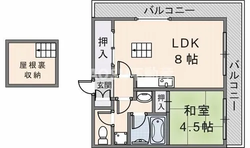 グランメゾン【417号室】の間取り
