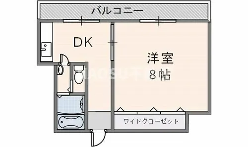 東花園コーポ【406号室】の間取り