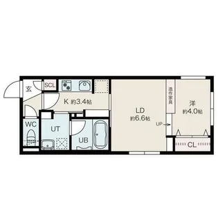 Sheraton札幌元町【4階】の間取り