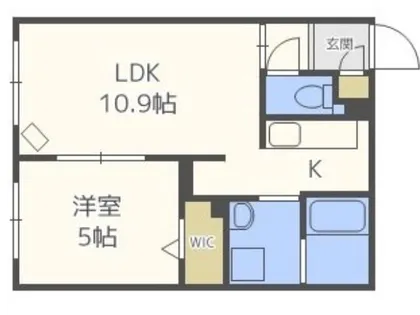 グランメール新道東駅Ⅱ【4階】の間取り