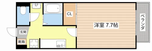 Chambre【205号室】の間取り