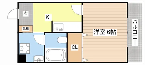 パイン壱番館【205号室】の間取り