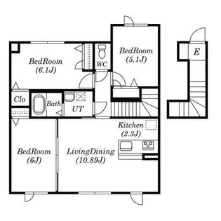 シャーメゾン元町グランビレッジW棟【2階】の間取り