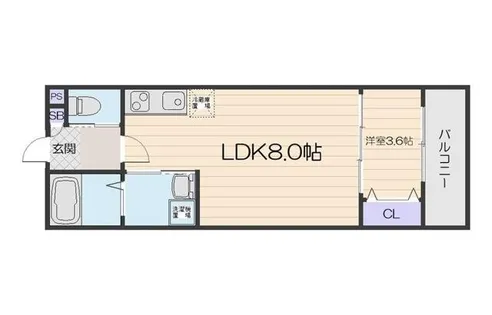 大阪府門真市石原町【アパート】の間取り