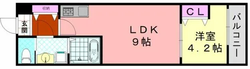 H-maison大蓮北【3階】の間取り