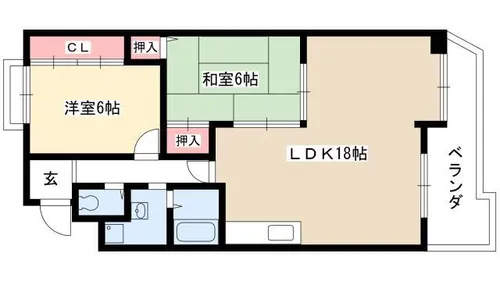シャンポール幹Ⅱ【3階】の間取り