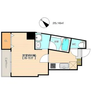 福岡県福岡市中央区平尾4丁目【マンション】の間取り