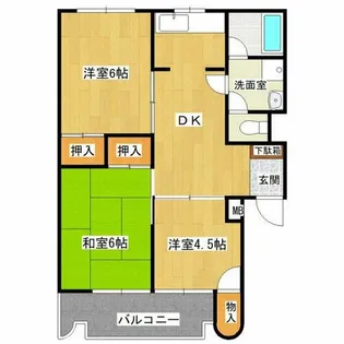 ビスタ相川【4階】の間取り