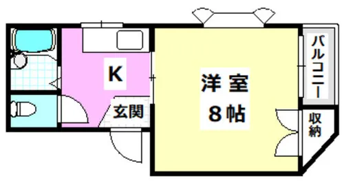 ハイツリバード【2階】の間取り
