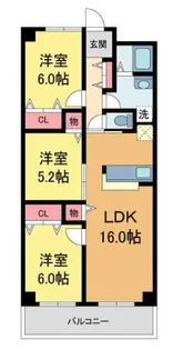 ジョイプレミオ【303号室】の間取り