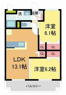 アネックス大野【2階】の間取り