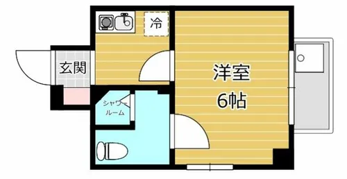 ダイコウレストハウス芥川【101号室】の間取り