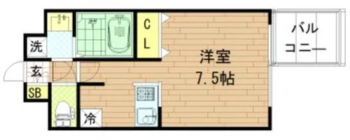 レオンコンフォート上本町【7階】の間取り
