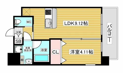 プレジオ御幣島【3階】の間取り