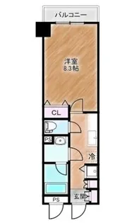 大阪府堺市堺区北花田口町2丁【マンション】の間取り