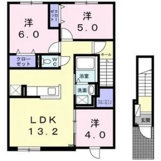 ラフォーレ【2階】の間取り