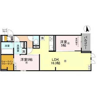 マーレ・カルモ【202号室】の間取り